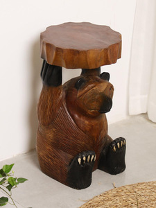 Z Thiết Kế Hiện Đại Rắn Gỗ Gốc Đứng Cây Gốc Cây Khắc Cuốn Sách Phân Trang Trí Cơ Sở Cho Phòng Khách Hoa & Gỗ Cọc Gốc - Product Image 3