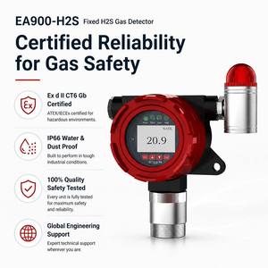 EA900 H2S Fixed H2S Gas Detector Electrochemical Sensor Ex d II CT6 Explosion proof IP66 Waterproof High Accuracy Sound <b>Light</b> - Product Image 6