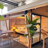 Tente de luxe imperméable pour hôtel en plein air, lodge, resort, tente de glamping durable en PVDF, tente de safari