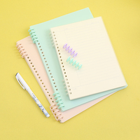 Classeur de cahier A4 Offre Spéciale anneau en plastique à 5 trous avec feuilles mobiles et matériau de reliure en spirale