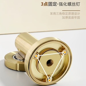Loquet de porte mural magnétique anti-collision en acier inoxydable 304, aimant puissant et épaissi haute résistance - Product Image 2