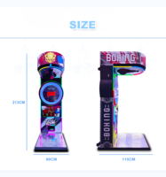Zormen Machine de boxe électronique commerciale de haute qualité, à monnayeur, pour salles d'amusement, type Punching Arcade Boxer