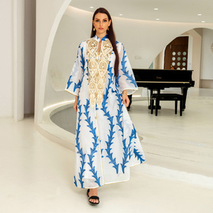 RHG Luxury <strong>Sequins</strong> Embroidery Women Jalabiya Arabic Dress Muslim Party Wear Wedding Gown Ramadan Abaya Ethnic Morocco <strong>Kaftan</strong> - Product Image 6