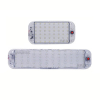 Nouvelle lampe de lecture LED universelle 12-80V pour voiture, camion, éclairage intérieur haute luminosité COB, lampe de plafond