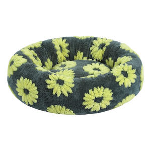 Cama de perro nido para mascotas Tipo Tela redonda ecológica más vendida para todas las estaciones patrón sólido - Product Image 5