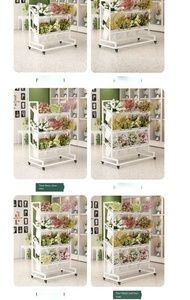 Étagère de présentation de fleurs en métal multi-niveaux pour fleuriste de supermarché, pour l'affichage de plantes vertes et de fleurs en magasin, mariages, usage domestique - Product Image 6