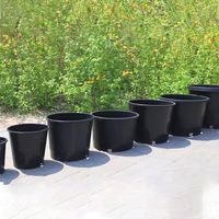 Pots de pépinière en plastique noir Durable, 1/2/3/5/6/7/10/15 Gallon, offre spéciale