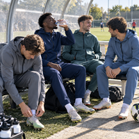 Ensemble de survêtement pour homme avec veste à capuche et pantalon, uniforme d'équipe de club, logo et couleur personnalisés, marque privée, survêtement d'entraînement sportif