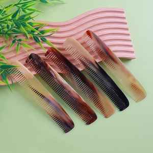 Authentic Natural Crafts Hair Comb Designed With Buffalo Horn By Skilled Artisans For Refined Grooming Balanced <b>Scalp</b> <b>Care</b> - Product Image 1