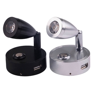 12V đèn đọc sách đen RV Caravan đọc ánh sáng LED Tường đọc ánh sáng LED Đèn đọc sách cạnh giường ngủ đèn đọc sách với USB AC - Product Image 2