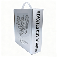 Luxury Custom Recyclable Made Champagne Boxes Rigid Cardboard Paper Whisky Alcohol Wine Glass Bottle Gift Box Packaging