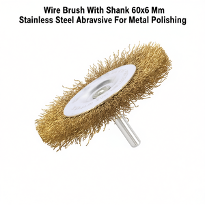 TTAKE <b>Wire</b> <b>Brush</b> With Shank 60x6 Mm Stainless Steel Abrasive For Metal Polishing - Product Image 2