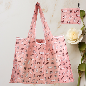 Sac fourre-tout personnalisable, extensible et pliable en polyester Ripstop, réutilisable, design écologique, motif lettres, longueur de poignée - Product Image 4