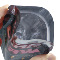 Pochette support pour bonbons hologrammes avec impression personnalisée Sacs refermables en plastique à fermeture éclair 7g 14g 1oz 1lb Sacs en mylar 3.5g pour aliments à biscuits