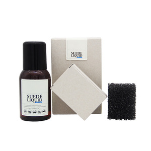 Kit de limpieza de gamuza líquida de 100 ml con esponja para el cuidado del calzado y eliminación de manchas - Product Image 1
