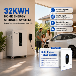 ระบบพลังงานแสงอาทิตย์สำหรับบ้าน Tewaycell ALL-in-One 51.2V 628Ah 32kWh LiFePO4 +Split Phase US 10KW/12KW - Product Image 1