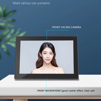 Tablet PC Android Layar Sentuh Bentuk L Baru 15.6" 1080p Rockchip Quad Octa Core Wi-Fi RJ45 Ethernet GSM 3G 4G Smart Kiosk POS