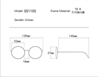Montures de lunettes unisexes semi-cerclées carrées en titane 18K légères, de marque originale LOT, grises, tendance, pour toutes les formes de visage, usage quotidien