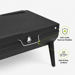 <span class=keywords><strong>Barbecue</strong></span> pliant moderne d'extérieur en gros avec boîte à outils intégrée, support de <span class=keywords><strong>barbecue</strong></span> portable avec revêtement en poudre pour stand de rue, personnalisable - Product Image 3