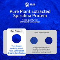 Poudre de spiruline bleue biologique EU&NOP E3 E6 E18 E25 Phycocyanine Colorant alimentaire naturel