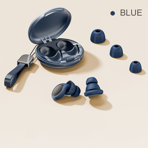Bouchons d'oreilles en silicone réutilisables et écologiques EP229 pour le sommeil, la protection contre le ronflement et la protection auditive - Product Image 2