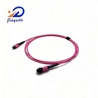 Cable de Fibra Óptica Elite de Baja Pérdida, 8 Fibras, MPO a MPO, OM4 50/125um, Multimodo, para Centros de Datos de 100G y 400G