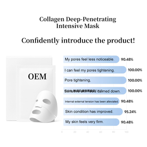 Venta al por mayor OEM cristal orgánico femenino cara y cuerpo jalea hoja de enmascarar al por mayor colágeno mascarilla Corea nariz uso - Product Image 5