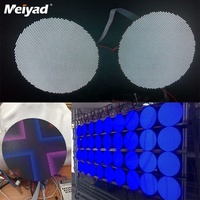 Écran rond à led double face pour panneau publicitaire, panneau led affichage géant, P4, 10 pièces