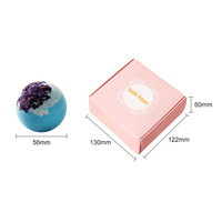 Bombes de bain aux huiles essentielles artisanales, lot de 4, 100 g, hydratantes de qualité supérieure, avec fleurs séchées, aromathérapie, coffret cadeau pour le spa