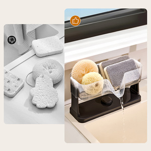 <b>Kitchen</b> Sink Drainer Rack With Stand Rectangle Shape For Countertop <b>Storage</b> Drainage - Product Image 4