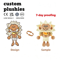 Peluche personnalisée de personnage d'anime original, de haute qualité, personnalisable, en peluche douce, fabriquée par une usine de jouets en peluche