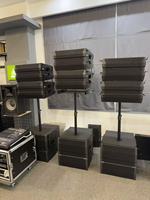 Altavoz Line Array Pasivo de 4x5 Pulgadas, 400W, 2 Vías, Sistema de Columna Profesional de Neodimio para Conferencias, Iglesias, Escenarios, Alquiler para Eventos