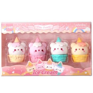 Soododo Four Mixed Animal Shape Student Radiergummis Set Neues Dessert-Getränke thema für den Klassen zimmer gebrauch für den Geschenk großhandel - Product Image 1