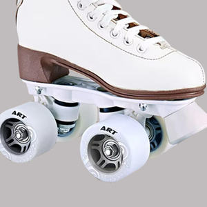 Patins à roulettes en cuir pour femmes OEM personnalisé à 4 <span class=keywords><strong>roues</strong></span> Quad Patins à roulettes professionnels Chaussures de patin à roulettes pour filles - Product Image 5