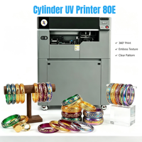 Machine d'impression UV à jet d'encre pour surfaces courbes avec tête d'impression Epson I1600 pour bracelets en plastique, verre et produits cylindriques
