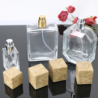 SNI CNI 15 Spot Goods Luxueux couvercle vide en pierre de marbre naturelle carrée pour flacon pulvérisateur de parfum de 15ml, 30ml, 50ml, 100ml