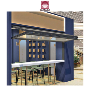 Wanjia Tùy Chỉnh Đôi Tráng Men Dọc Gấp Cử<span class=keywords><strong>a</strong></span> Sổ Thương Mại Khung Hợp Kim Nhôm Thép Không Gỉ Louver Cho Bên Ngoài - Product Image 1