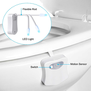 <b>LED</b> 8 Colors Toilet Decorative <b>Light</b> Waterproof <b>Motion</b> <b>Sensor</b> Bathroom Night <b>Light</b> <b>with</b> Replaceable Battery IP65 for RestroomLED - Product Image 5