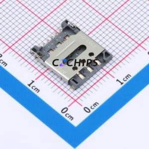 CSIM-150B-6P SIM Card Connector SMD Connector Flip Cover Type Nano SIM Card Card Holder 1.4mm - Product Image 1