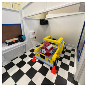 Casa de Juegos de Madera Personalizada para Niños, Gasolinera de Juguete, Centro de Entretenimiento para Niños Pequeños, Parque de Diversiones Infantil - Product Image 5