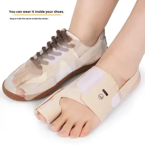 Sangle de fixation des orteils <span class=keywords><strong>Hallux</strong></span> <span class=keywords><strong>Valgus</strong></span>, protège-orteils pour la protrusion osseuse du gros orteil, séparateur d'orteils superposé, fixation continue douce anti-usure jour et <span class=keywords><strong>nuit</strong></span> - Product Image 2