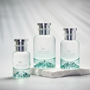Botella de Perfume de Vidrio Cristalino con Fondo Volcánico, Sin Intermediarios, 30, 50, 100 ml, Personalizable OEM, a Prueba de Fugas, de Fábrica, MOQ 100, Envío Rápido - Product Image 2