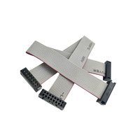 Câble de données IDC plat à ruban, connecteur mâle et femelle, pas de 30 mm, SHANWEI 6 8 10 12 14 16 20 24 26 30 34 40 50 60 64 broches, 30 cm