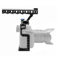 Cage de protection pour appareil photo avec poignée supérieure pour Panasonic Lumix GH3 GH4 GH5 DSLR, kit d'extension de trépied pour cadre vidéo