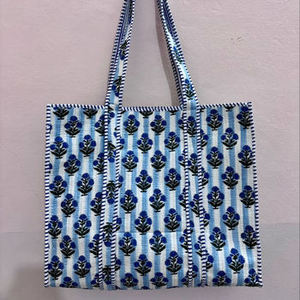 กระเป๋าผ้าฝ้ายพิมพ์ลายเปิดได้สำหรับผู้หญิง แฟชั่นเรียบง่าย ความจุขนาดใหญ่ ใช้กลางแจ้งได้ - Product Image 1