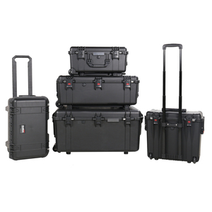 Wholesale Price Hard PP Trolley Case IP67 Waterproof Shockproof Outdoor Camping Equipment Luggage With Pre-cut Foam Wheels