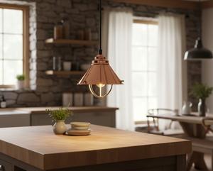 <b>Decorative</b> Copper Polish Lacquered LED Dimmable Pendant <b>Lights</b> Easy Installation High CRI 80 Custom Color Living Room Dining - Product Image 3