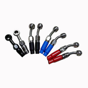 Motorrad Edelstahl geflochten ptfe Schlauch Ende Banjo Schraube männlich weiblich eine Armatur Bremsleitung Schlauch anschluss - Product Image 1