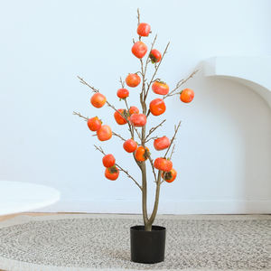Offre Spéciale <span class=keywords><strong>kaki</strong></span> artificiel <span class=keywords><strong>arbre</strong></span> fruitier maison salon jardin décoration <span class=keywords><strong>arbre</strong></span> fruitier artificiel - Product Image 3
