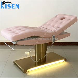 Kisen Best Price 4 Motors Electric Adjust Legrest <b>Backrest</b> Overall Lifting with LED Light High-end Beauty <b>Bed</b> - Product Image 2